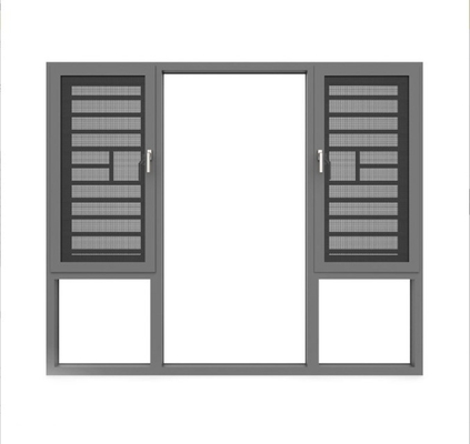 주문 9단계 바람압 저항을 갖춘 커스터마이징 할 수 있는 매달아있는 알루미늄 캐스먼트 창문 online manufacture