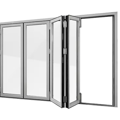주문 중국 디자인 스타일 스케이트 알루미늄 열 차단 1.4mm 벽 두께와 함께 바이 폴드 도어 online manufacture