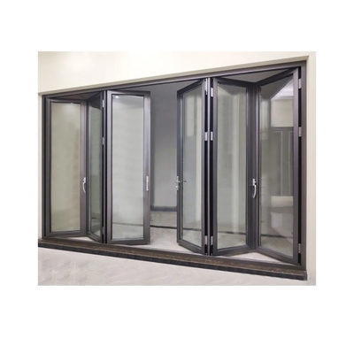 주문 현대 디자인 알루미늄 합금 프레임 열 틈 낮은 E 유리 겹쳐진 문 저렴한 가격 online manufacture
