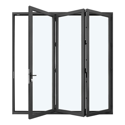 주문 스케이트 엔드 알루미늄 바이 폴드 도어 열 휴식 및 1.4mm 알루미늄 벽 두께 online manufacture