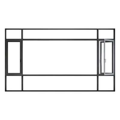 주문 원래 디자인 창문에서 9 레벨의 바람 압력 저항과 침실 Casement 창문 online manufacture