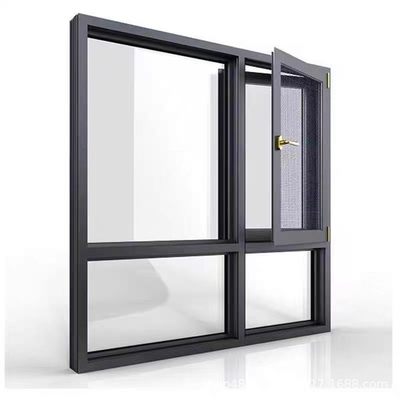 주문 수평 개방 패턴 상업 프로젝트 알루미늄 이중 유리 캐시먼트 창문 online manufacture