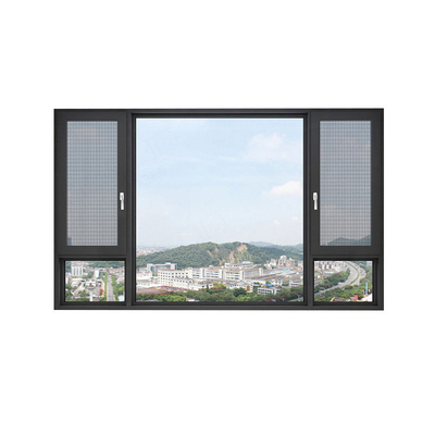 주문 수평 개방 패턴 현대 스타일 방수 알루미늄 프레임 유리 캐시먼트 창문 online manufacture