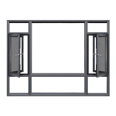 주문 현대 디자인 열 분쇄 알루미늄 합금 프레임 Casement 주택 프로젝트의 창문 online manufacture