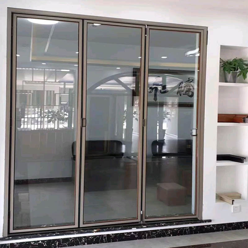 커스터마이징 가능한 10 봉쇄 계층 알루미늄 슬라이딩 유리 문 창문 프레임 너비 70mm
