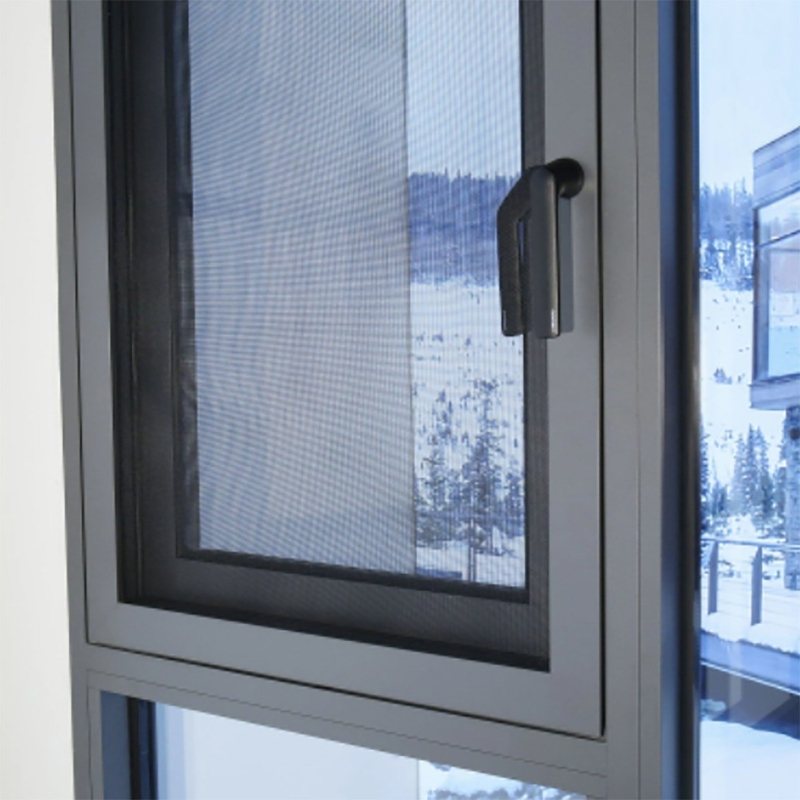 더 나은 방수를 위한 에너지 효율적인 이중창 강화 유리 알루미늄 프로파일 틸트 앤 턴 케이스먼트 창