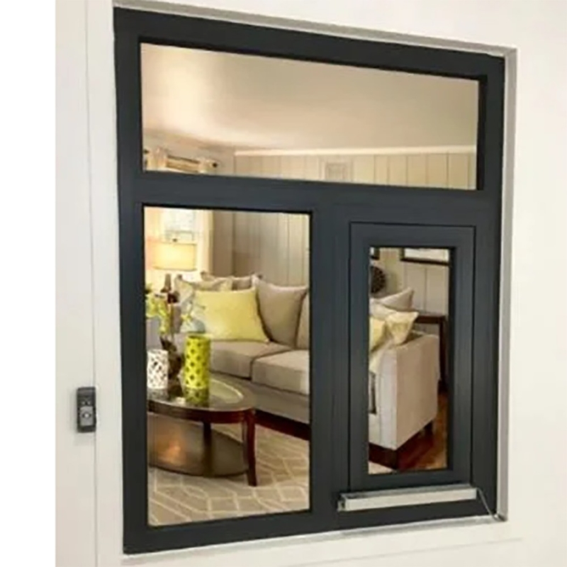 더 나은 방수를 위한 에너지 효율적인 이중창 강화 유리 알루미늄 프로파일 틸트 앤 턴 케이스먼트 창