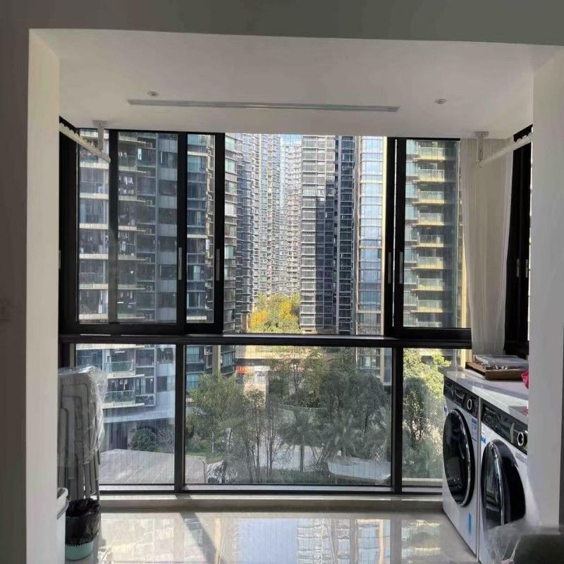 패션 뉴 디자인 알루미늄 듀플 글래스 슬라이딩 윈도우와 작은 공간에 낮은 E 유리
