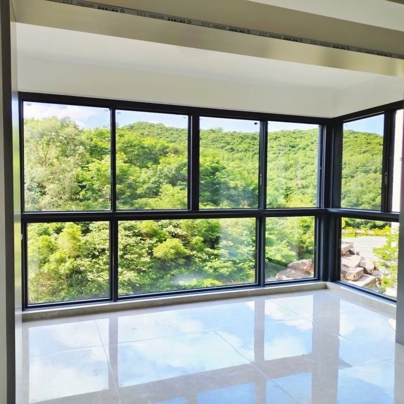 패션 뉴 디자인 알루미늄 듀플 글래스 슬라이딩 윈도우와 작은 공간에 낮은 E 유리