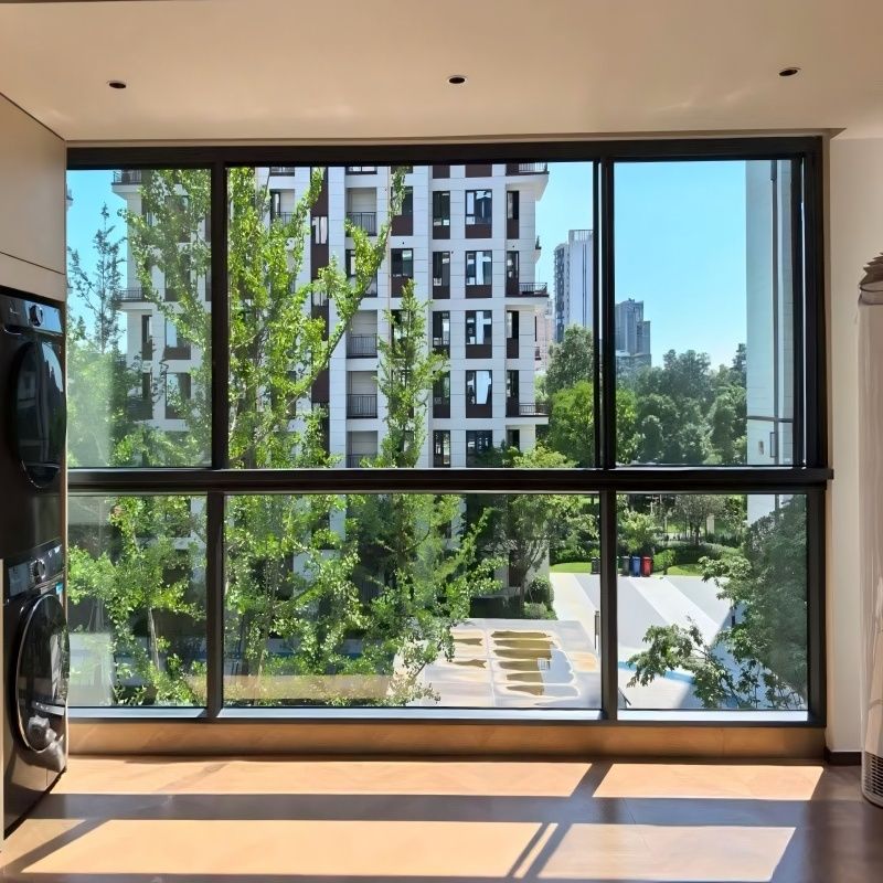 공장 직급 알루미늄 슬라이딩 이중 유리 창문 35dB 소음 단열