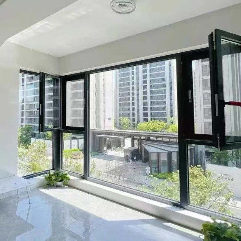 캘리포니아 타이틀 24 인증 알루미늄 캐시먼트 창문 1.8mm 벽 두께와 SHRC 0.22 현대 주택