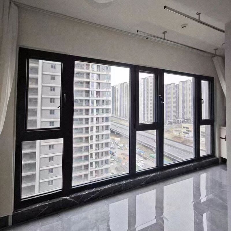 NFRC 인증을 받은 알루미늄 캐스먼트 창문 5+27A+5 유리 및 SHRC 0.22