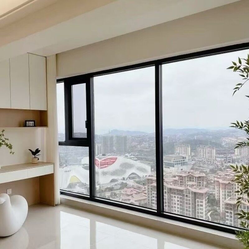 현대 설계 된 열 차단 알루미늄 합금 캐시먼트 창 304 스테인리스 스틸 메시 스윙 오픈 곤충 예방